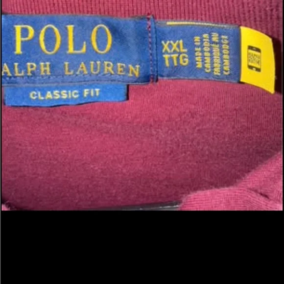 Ralph Lauren Men's Blue and Maroon Polo Shirts - Picture 3 of 3